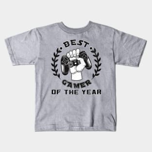 Best GAMER of the year Funny Gamer Boys Teens Kids T-Shirt